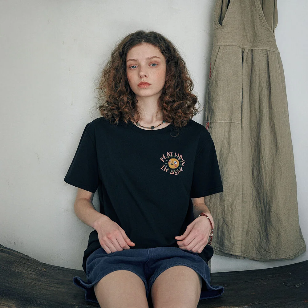 Nilo Print T-Shirts Black