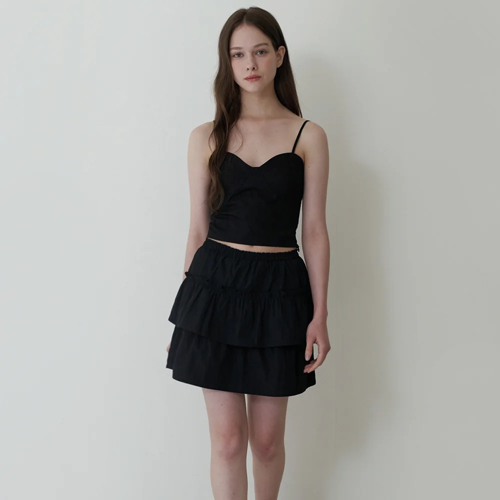 french cancan skirt - black