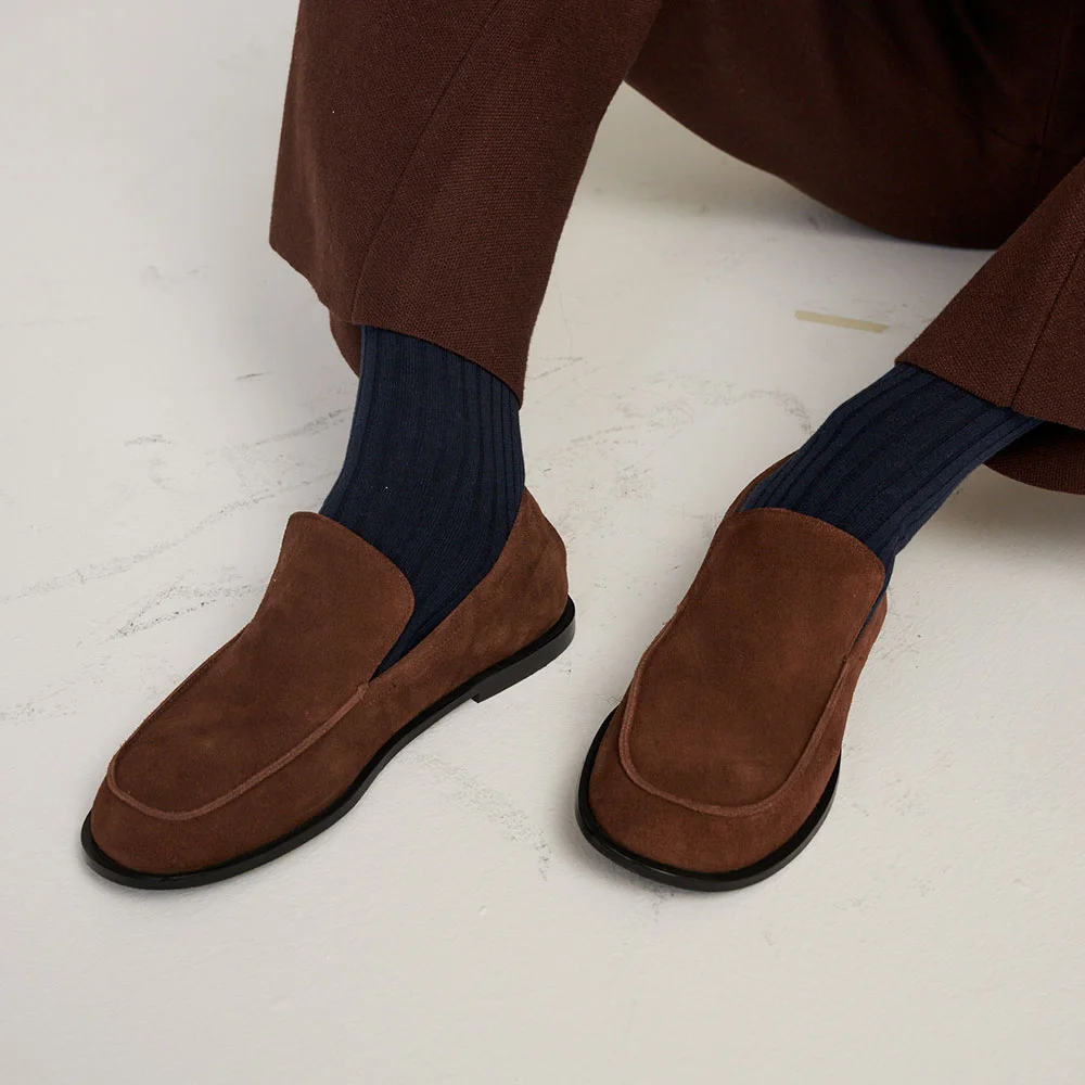 Wandy banding loafer (Brown suede)