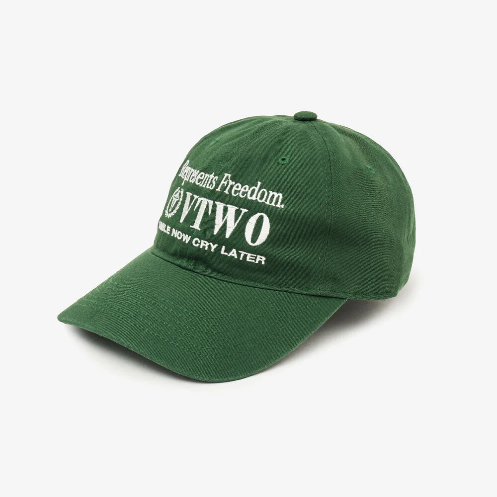 笑臉 純棉 棒球帽 (GREEN)