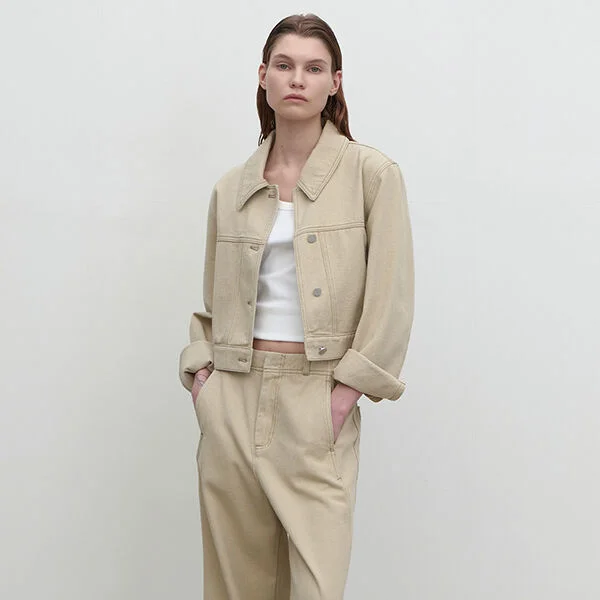 YUPPIE SHORT SET-UP DENIM JACKET(JK-2917)