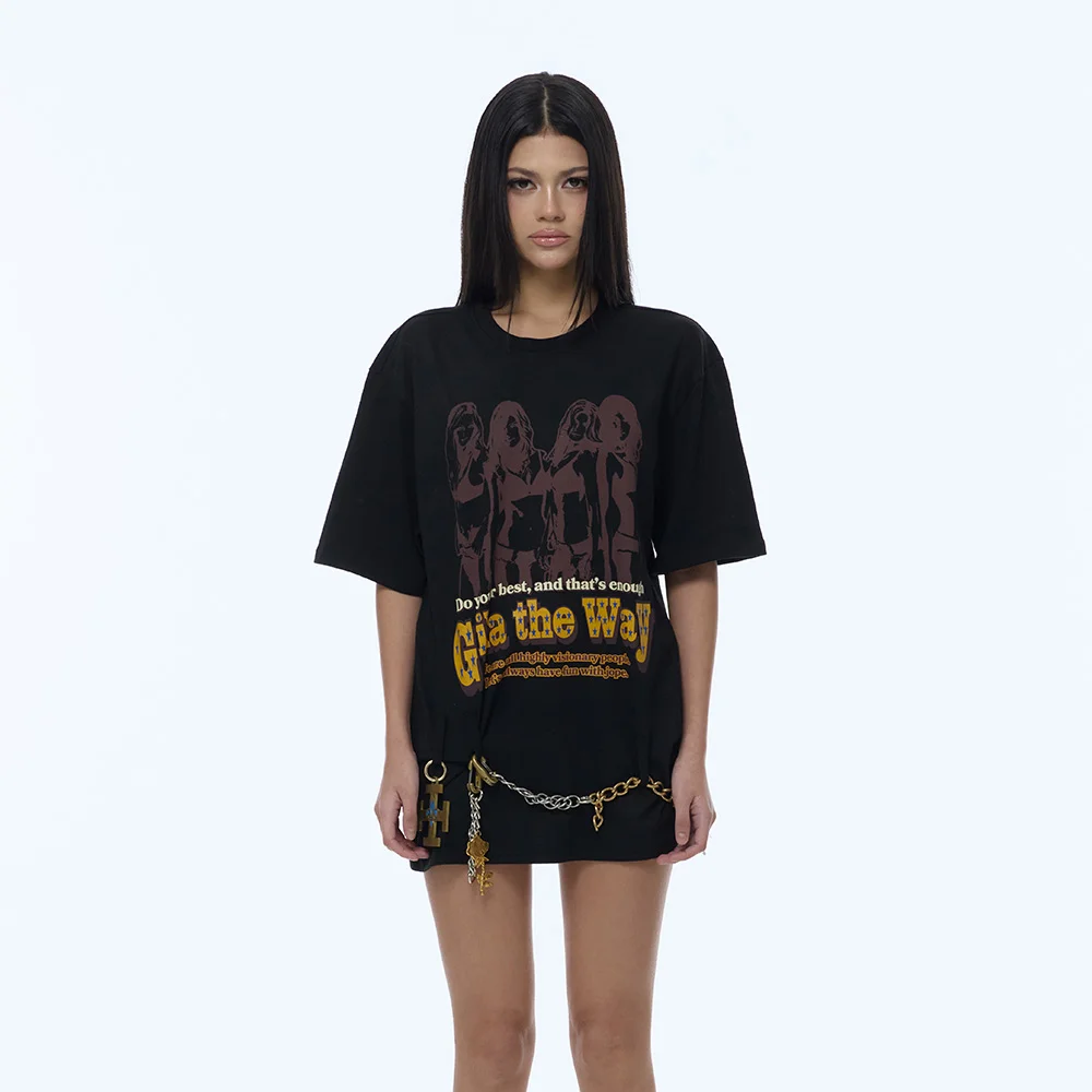 GILA GIRLS OVERSIZE T-SHIRTS_BLACK