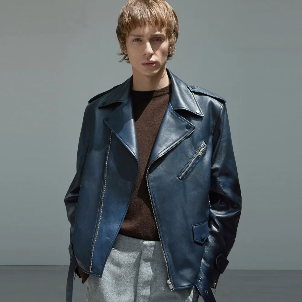 Lambskin Rider JK_Denim Navy