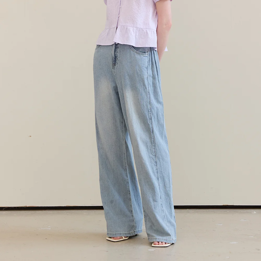 Side Fold Wide Denim