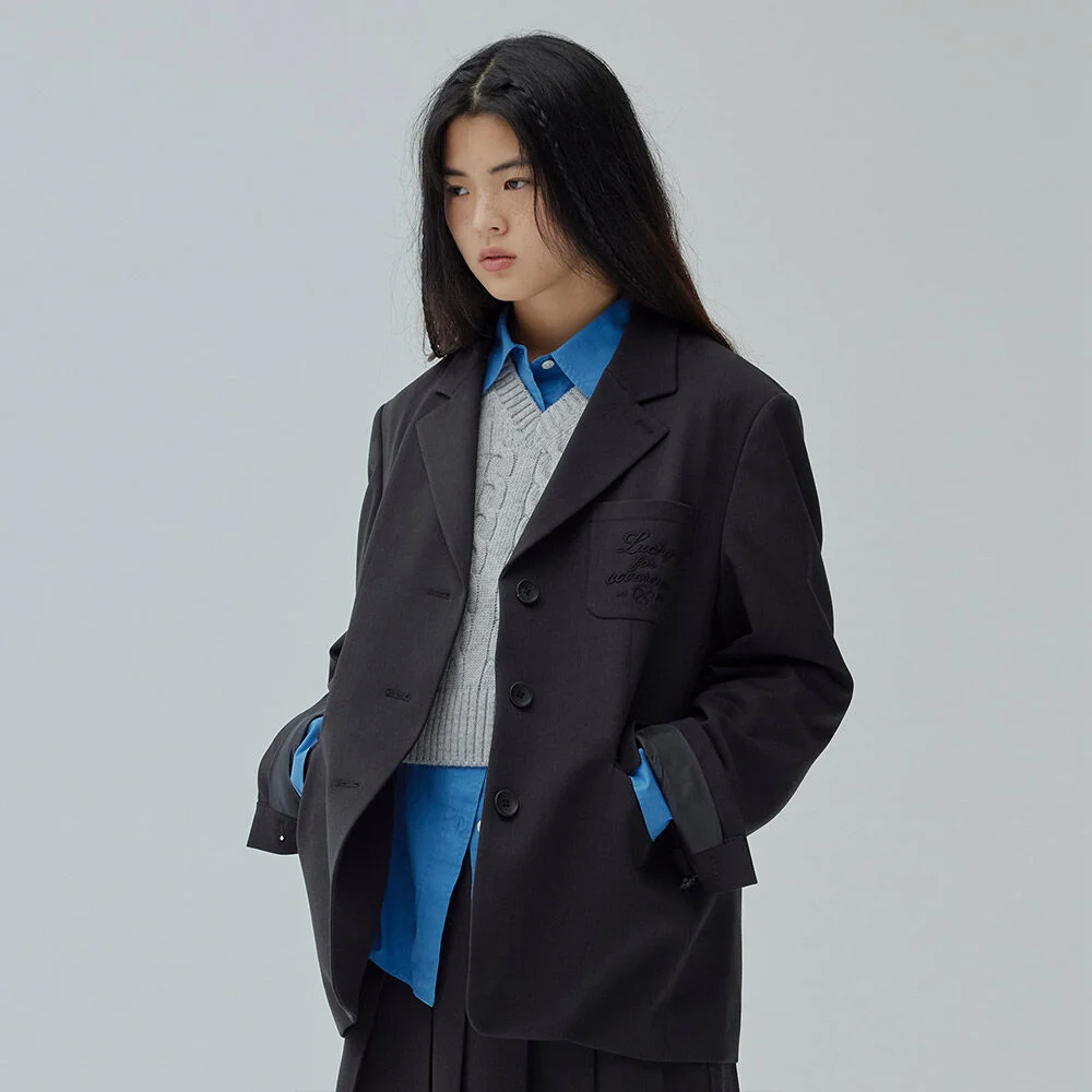 女裝 經典 單片裝 外套 Charcoal