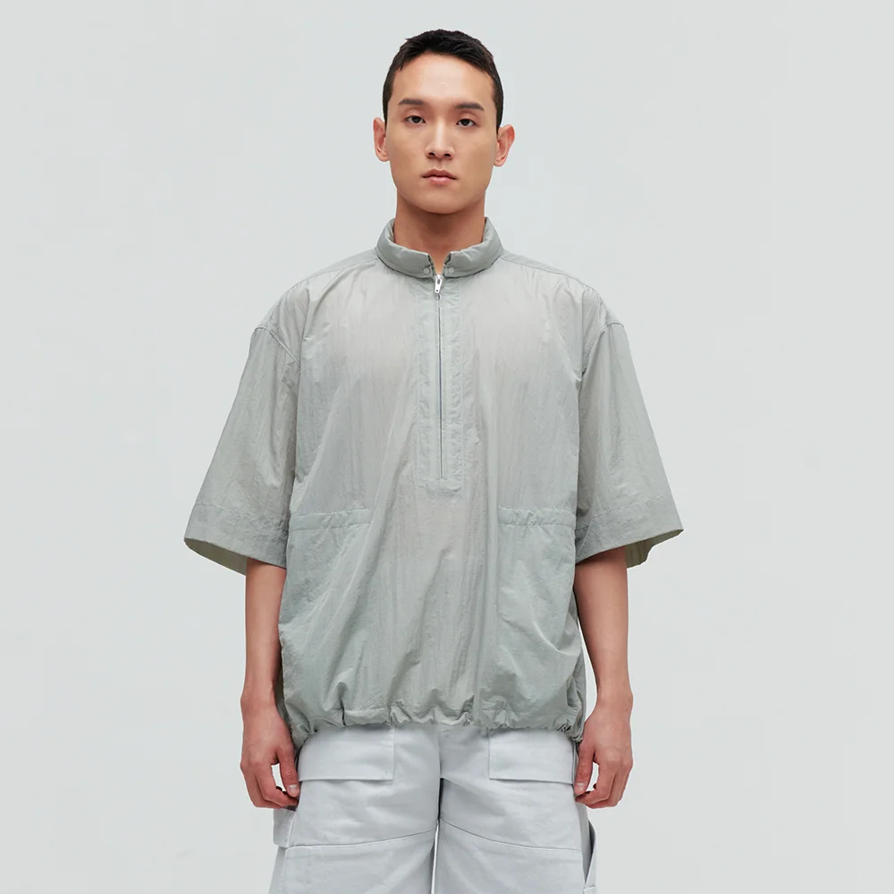 HOODED ANORAK (L.GREY)