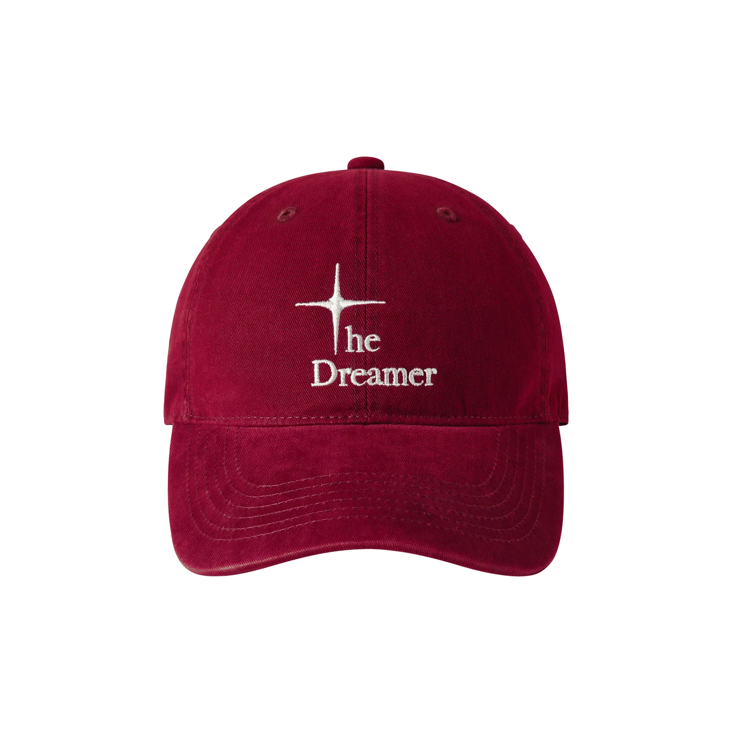Washed Casual Logo Ball Cap - Red