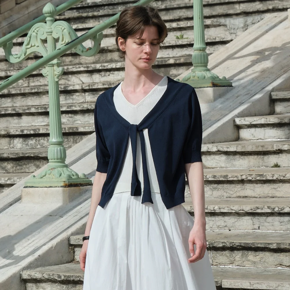 Tie Layered Cardigan Pullover SK5MP238-24