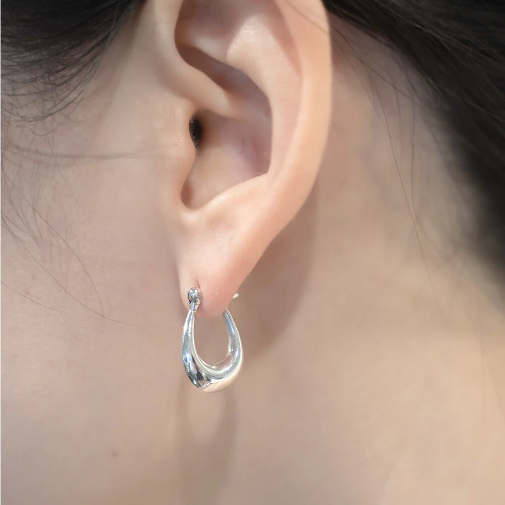 HR 18E_Bold Ring Earring (Silver 925)