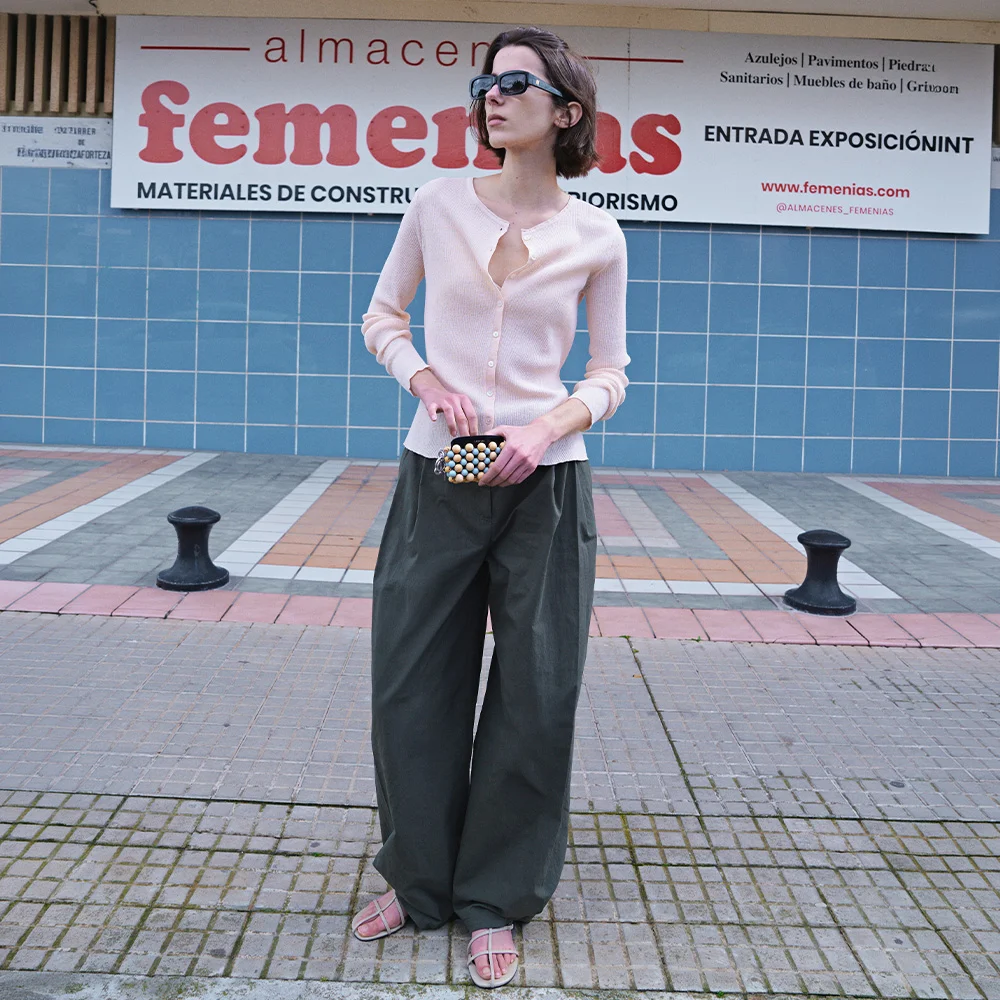Curved Tuck Pants SW6ML769_2color
