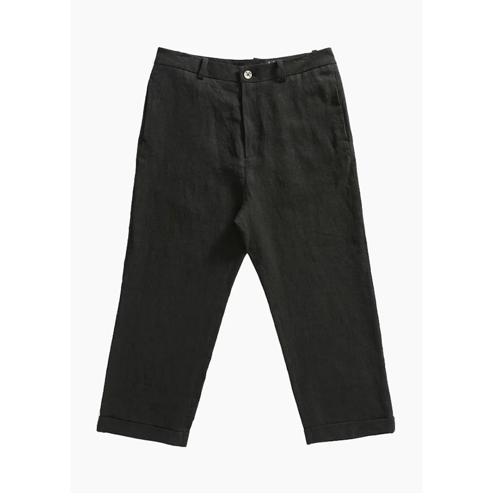 Mens Linen Low Crotch Pants