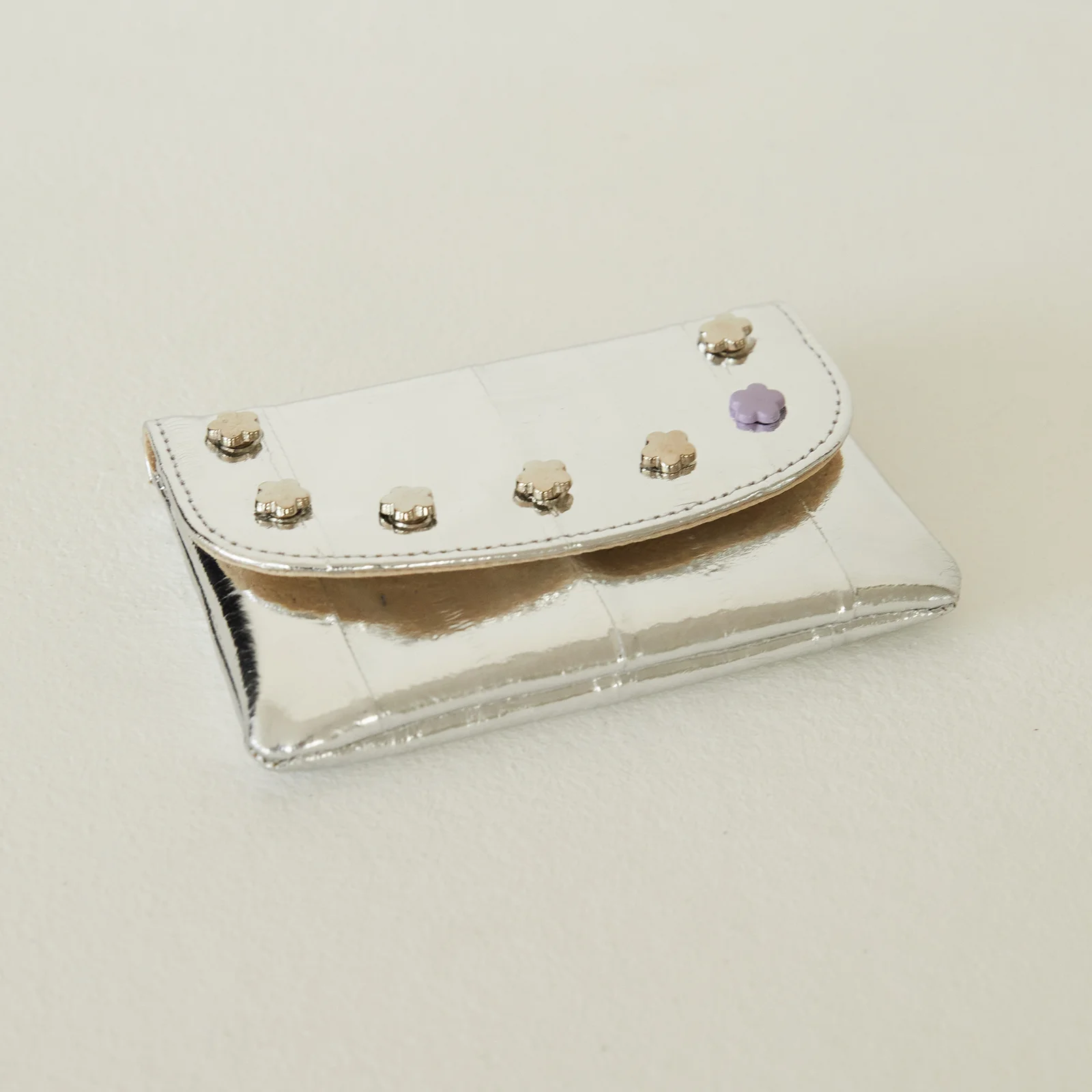 Simple Card holder PEACE 簡約卡片夾 Piece (銀色)