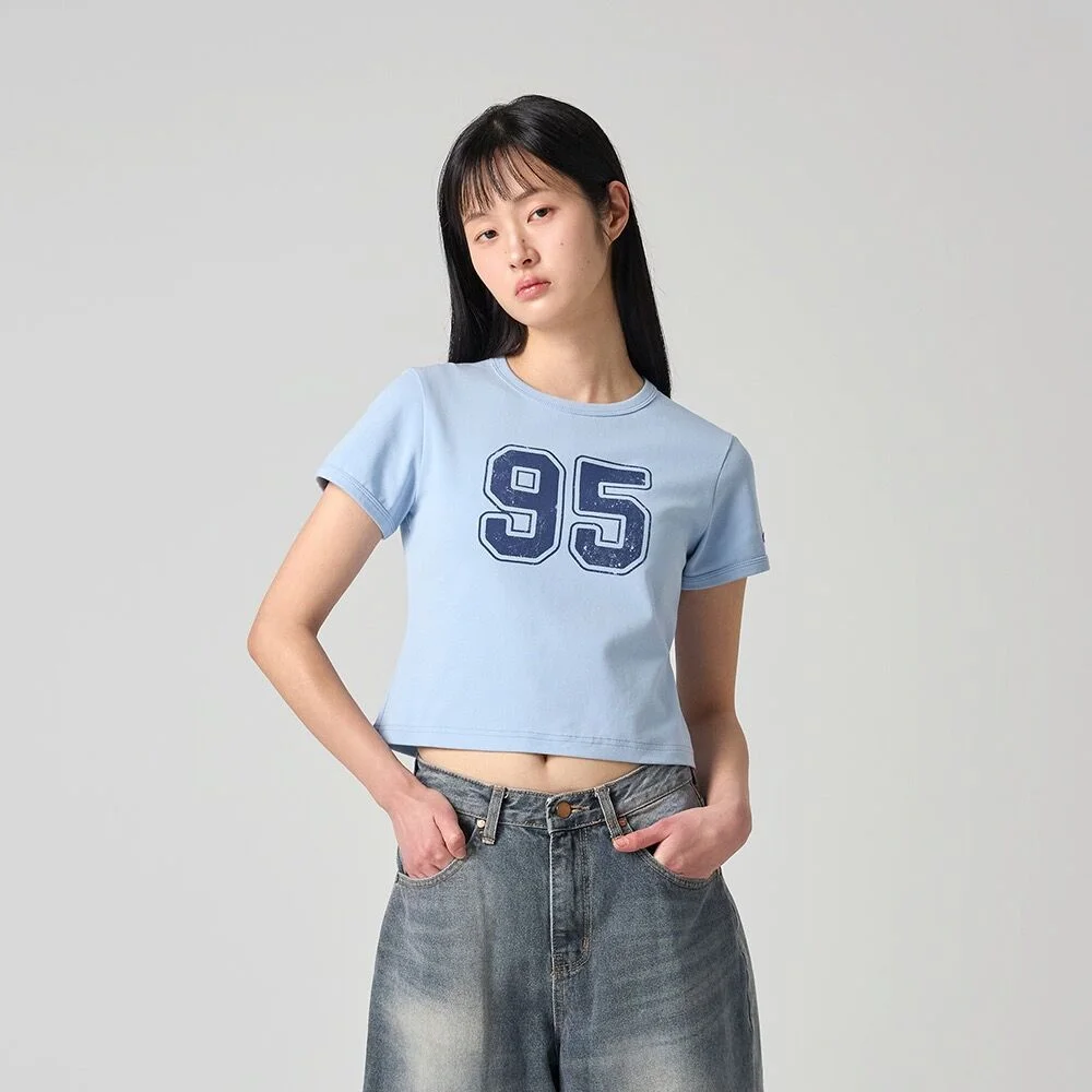 女裝 95 短版 T恤 Light Blue