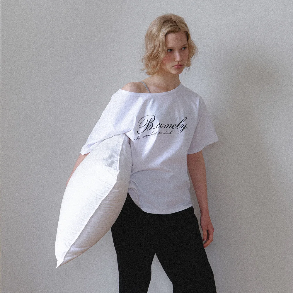 todah one-shoulder t-shirt_white