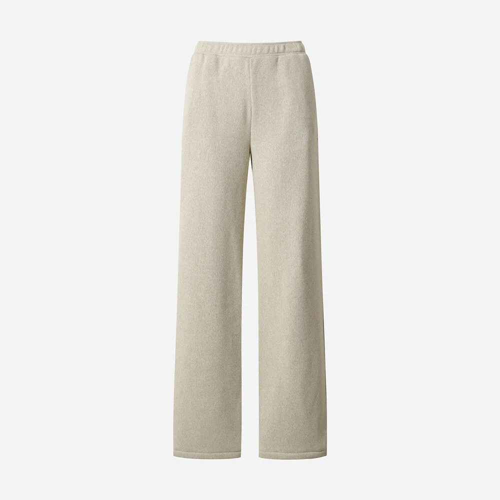 女裝) Temp Knit 標準版型 直筒 褲子(IVORY)