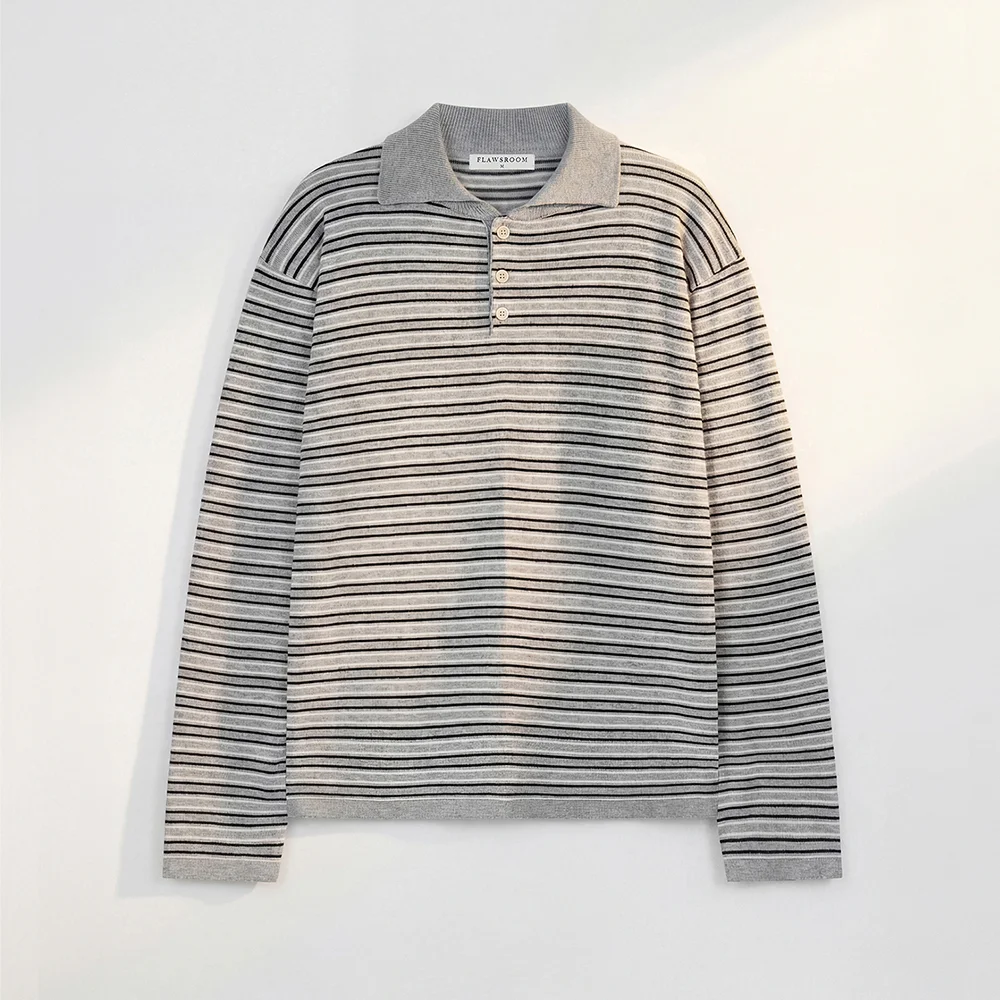 Lecce Polo Cotton Knit GREY