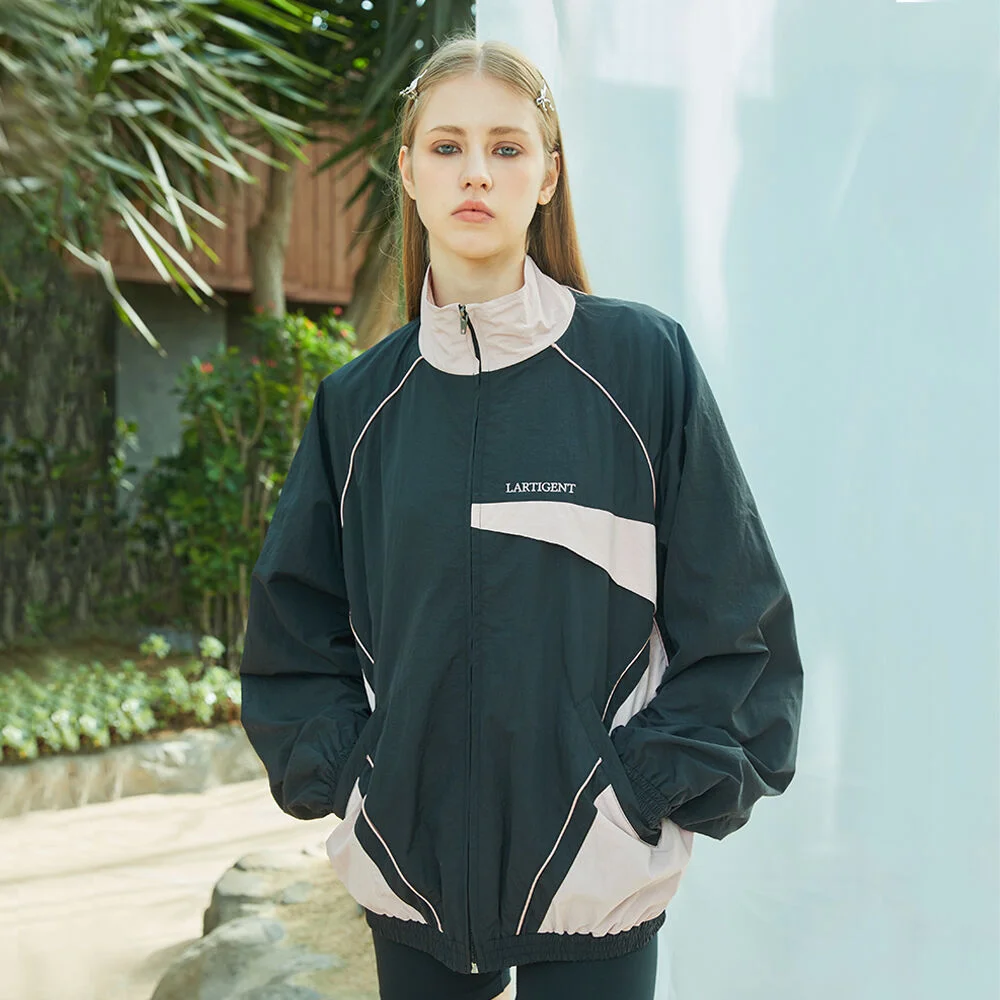 L9 COLOURWAY NYLON JACKET(BLACK)