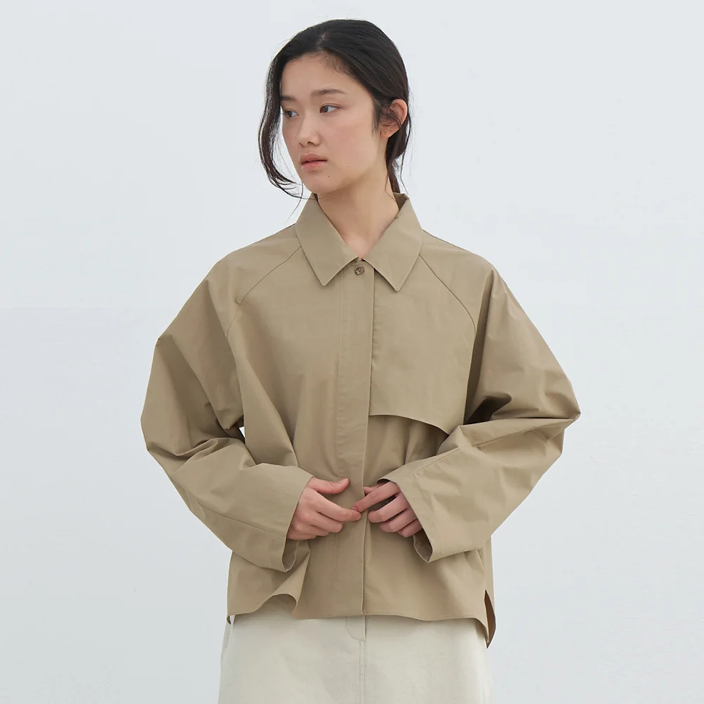 trench shirts jacket-beige