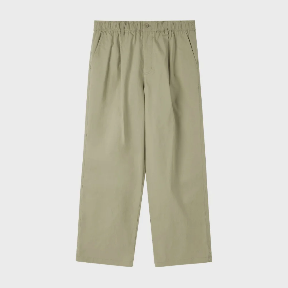 COTTON RIPSTOP BANDING TROUSERS - BEIGE (P253MPT402)