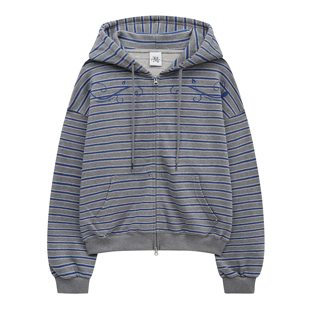 set st hood zip up (grey)