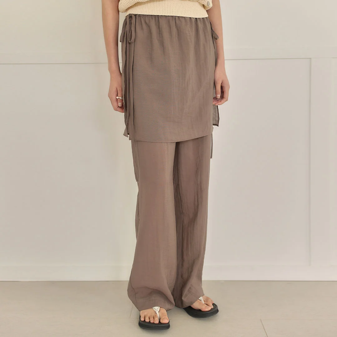 SHEER SKIRT PANTS