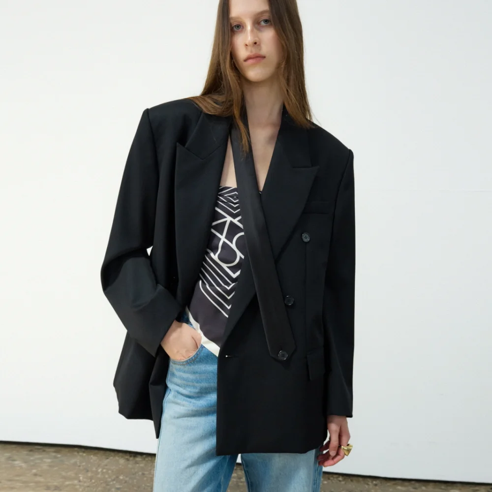 TAILORED TIE MENS JACKET_BLACK