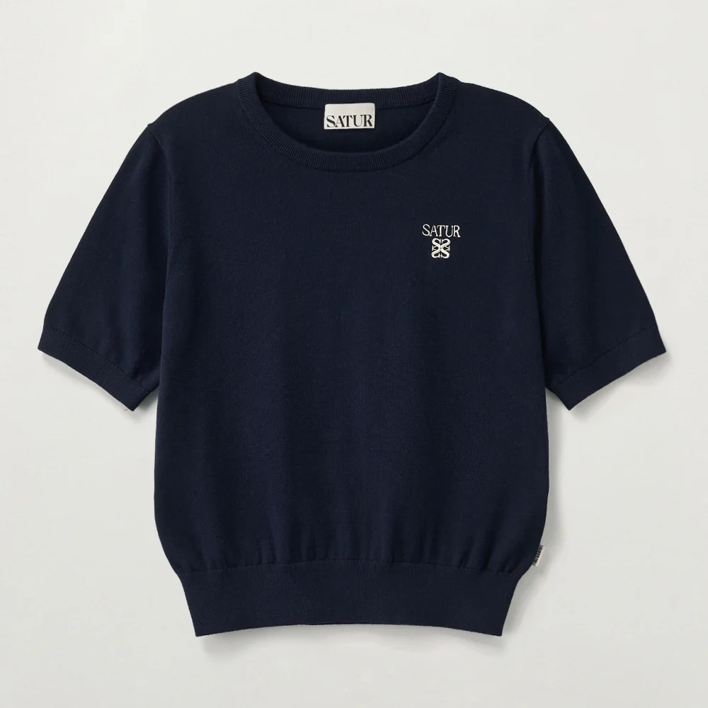 (W) Lauren Fine 半 針織衫 海軍藍