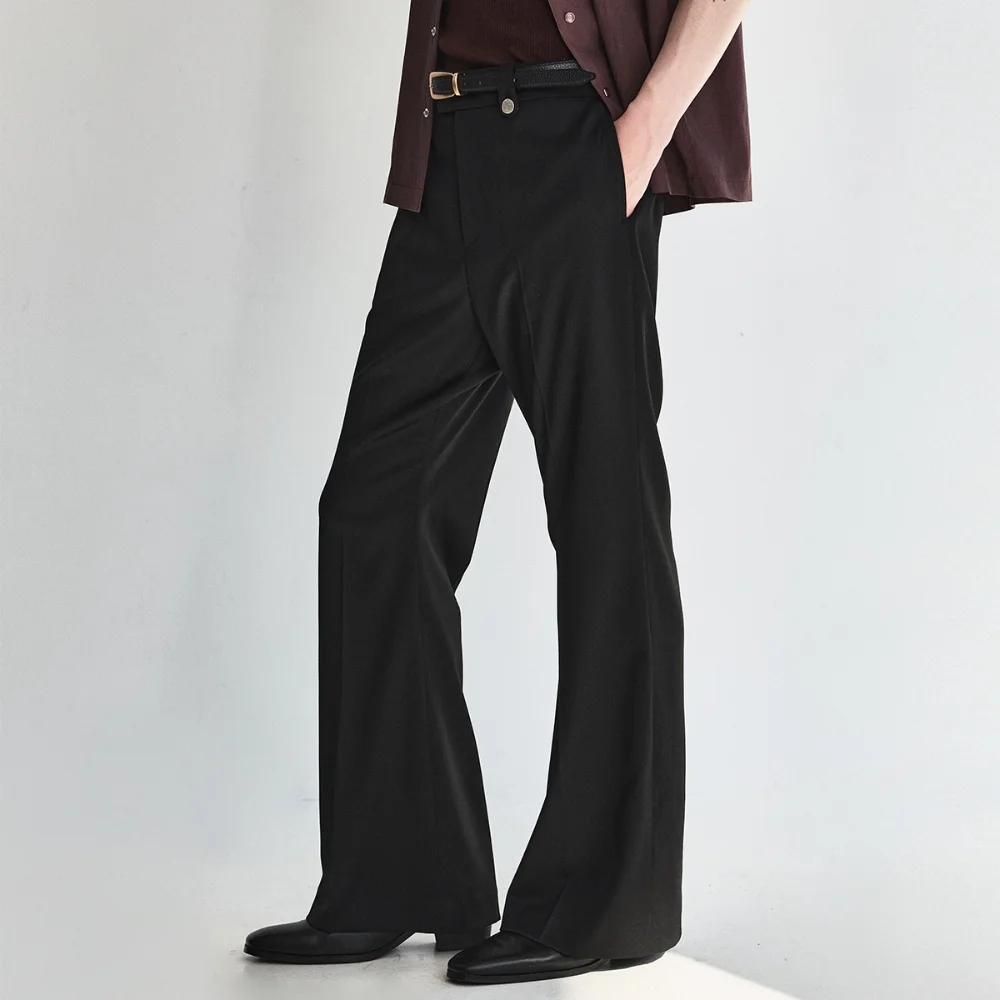 Lustre Relaxed Wool Flare Pants_Black