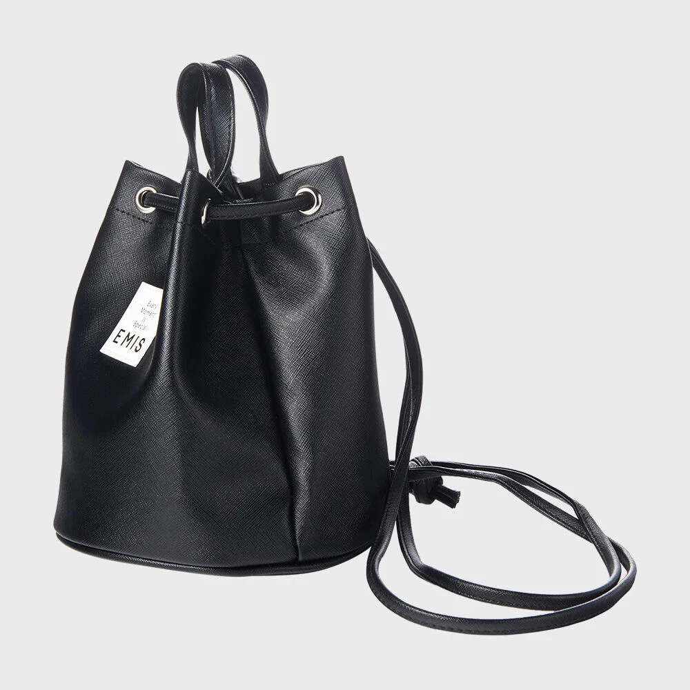 LEATHER MINI BACK PACK-BLACK