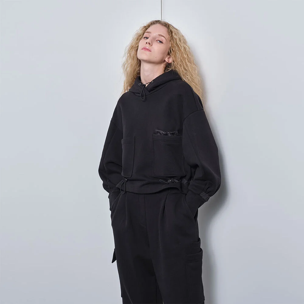 baggie fit jogger pants (black)