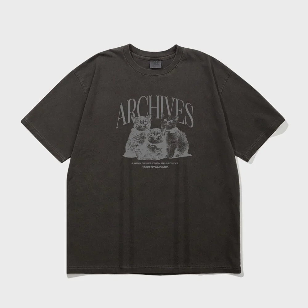 ARCHIVES CAT Pigment 短袖(SPSSTD-0001)