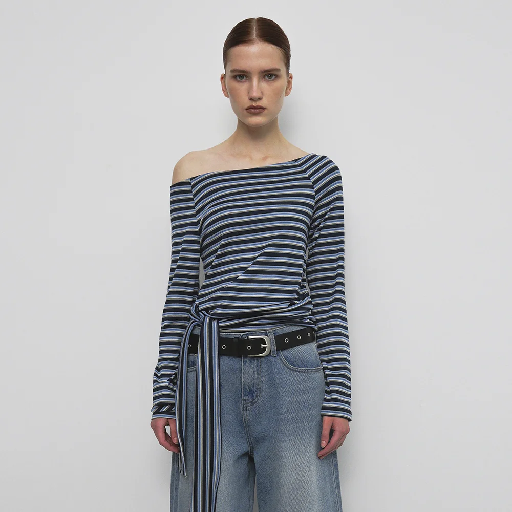 STRIPE STRAP T-SHIRT_BLUE