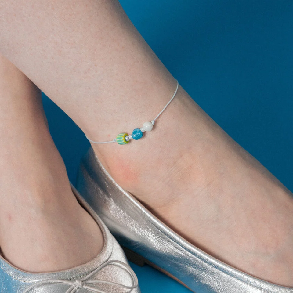 Summer marine knot anklet