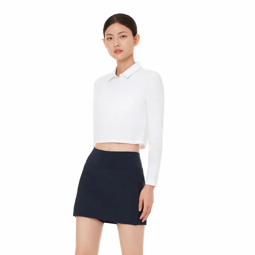 Airy Essential Polo 長袖 短版上衣
