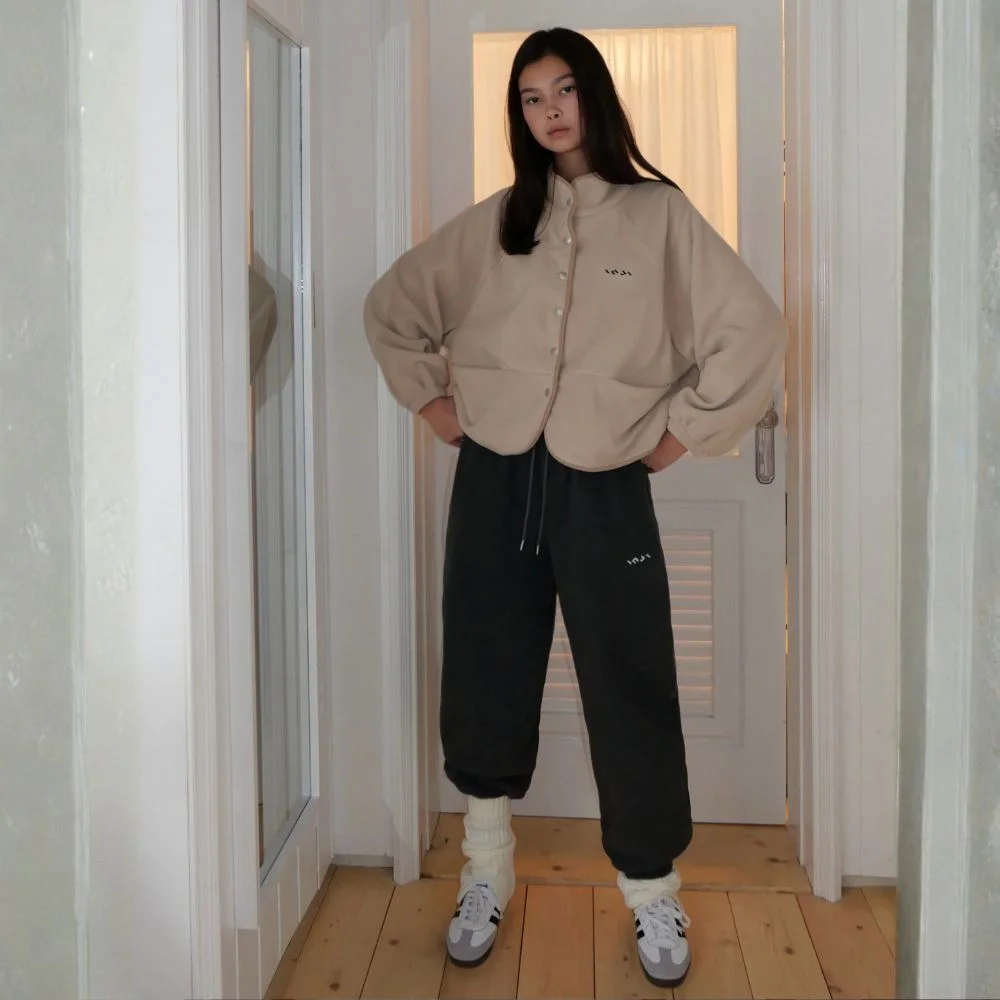 Soft Fleece Jogger Pants 炭灰色