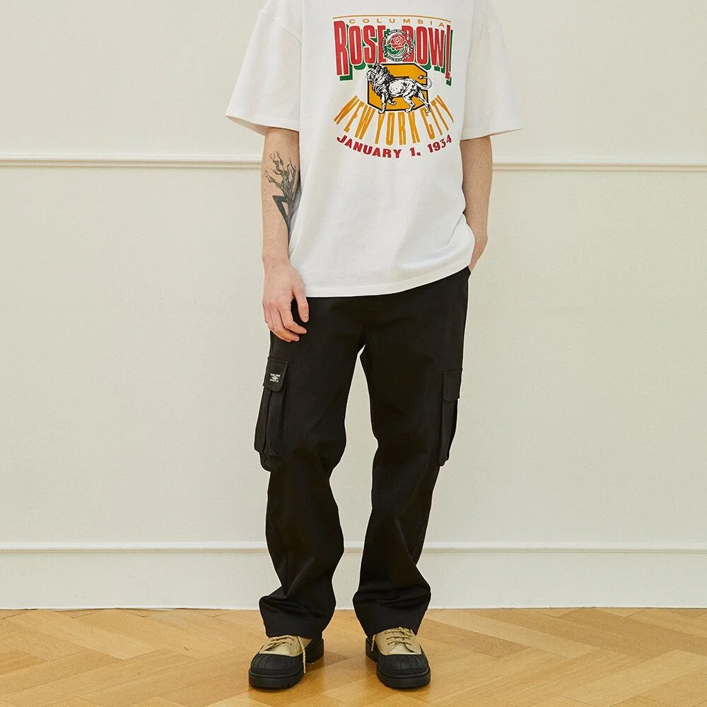 NYC LABEL CP MULTI POCKET LOOSE FIT PANTS 黑色