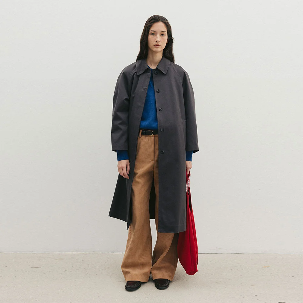 Balmacan Trench Coat(Charcoal)