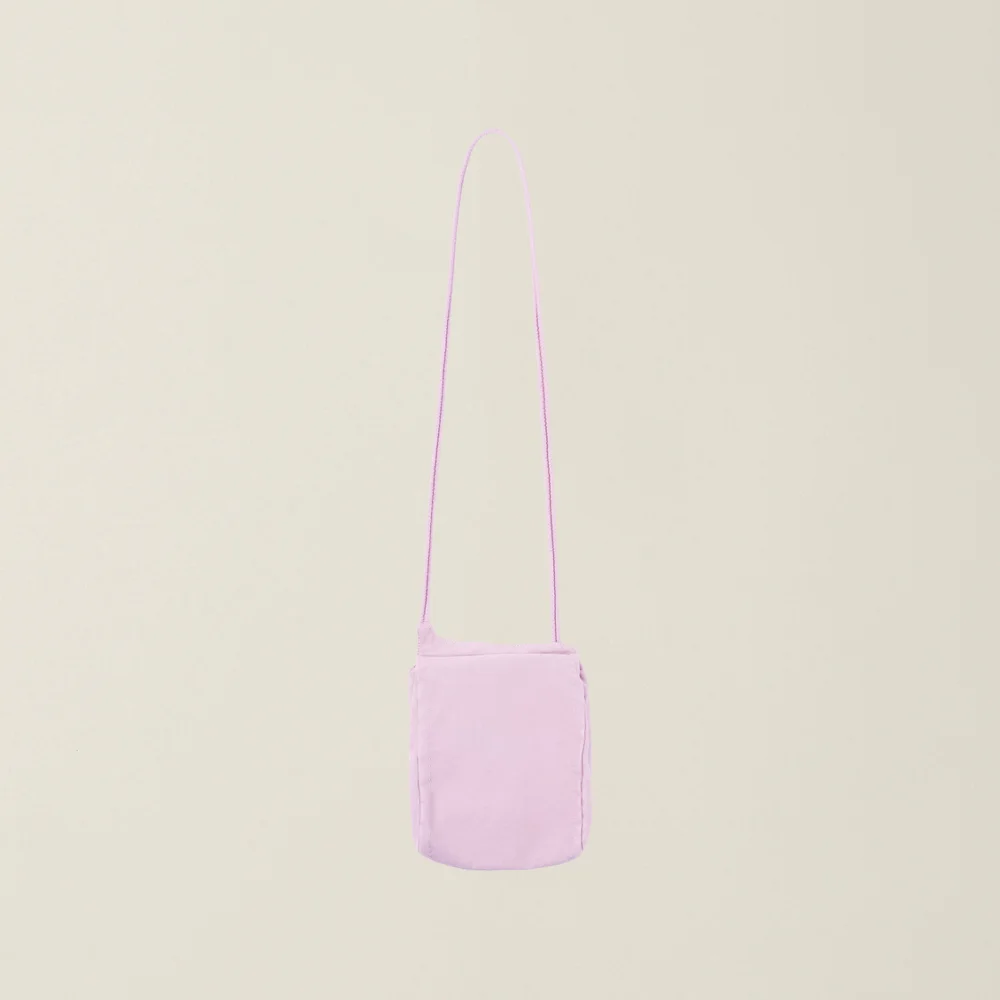 GARMENT DYED CROSS BAG SHELL PINK