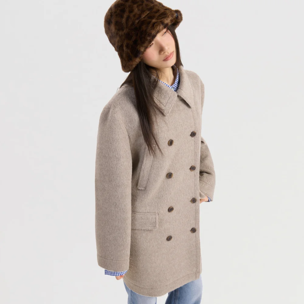 Chouetties by LUCKY CHOUETTE Half Double Coat (melange beige) LACAX25300BEM