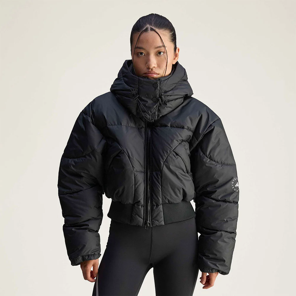 adidas by Stella McCartney 短版 鋪棉 冬季 外套 - 黑色 / JW2027