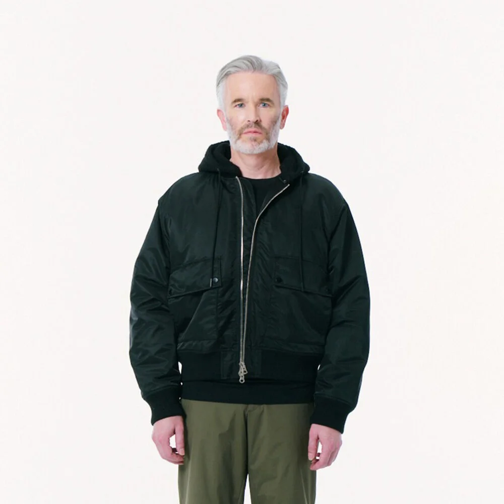 Detachable Hoodie M-1 (3M Thinsulate) (BLACK)