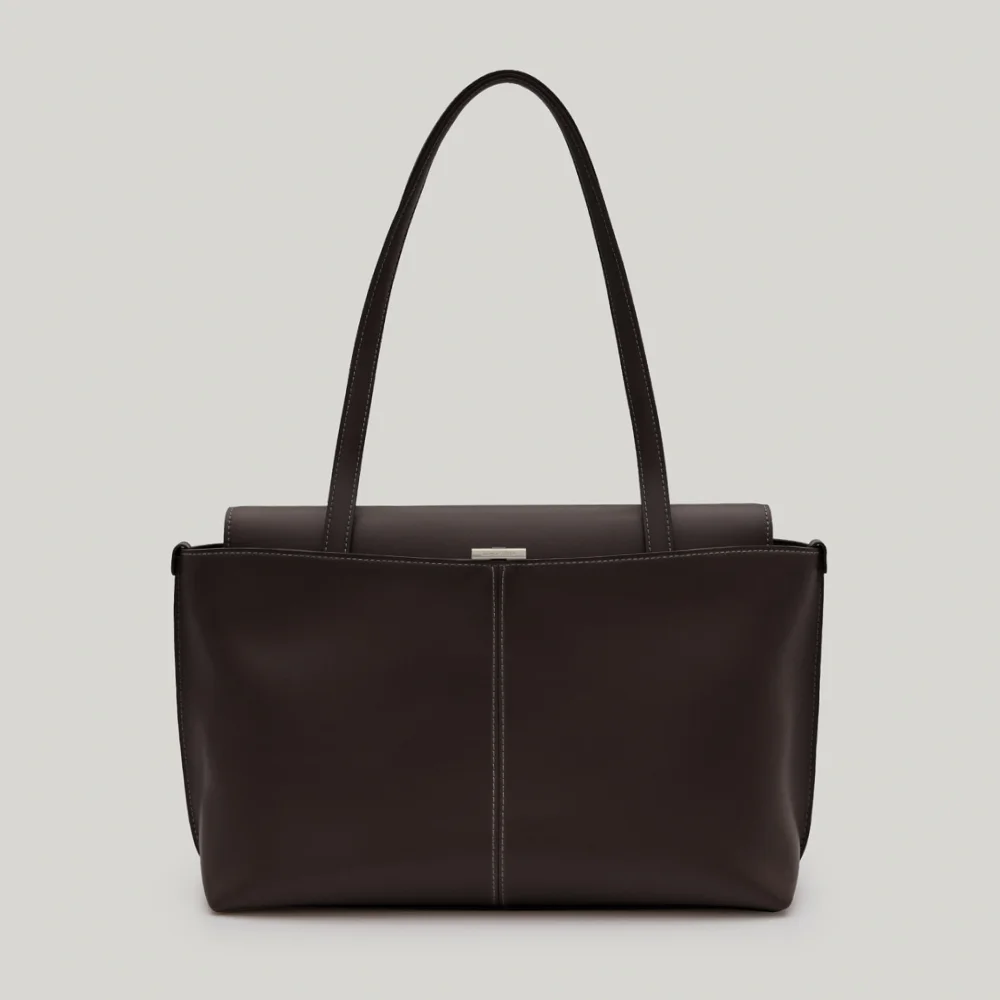 PANIER FLAP BAG (ORGAN BROWN)