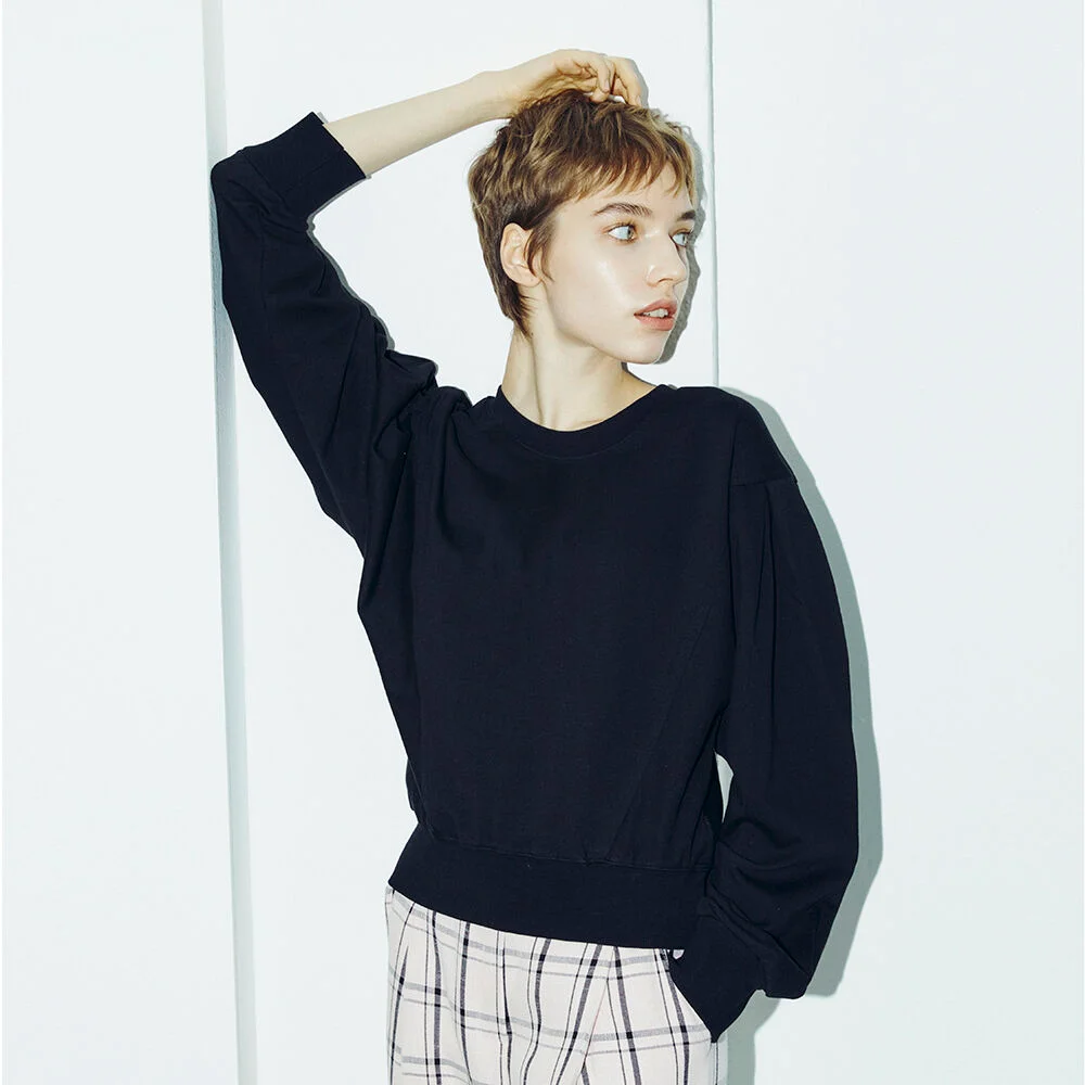 Dolman Sleeve Crop MTM - Black