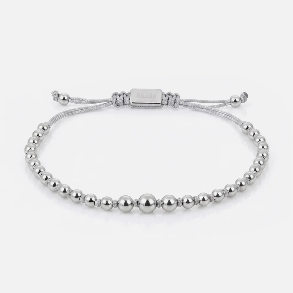 不鏽鋼 鋼 串珠 尺寸 調節 女裝 手鏈 STAINLESS BEAD BRACELET / SILVER