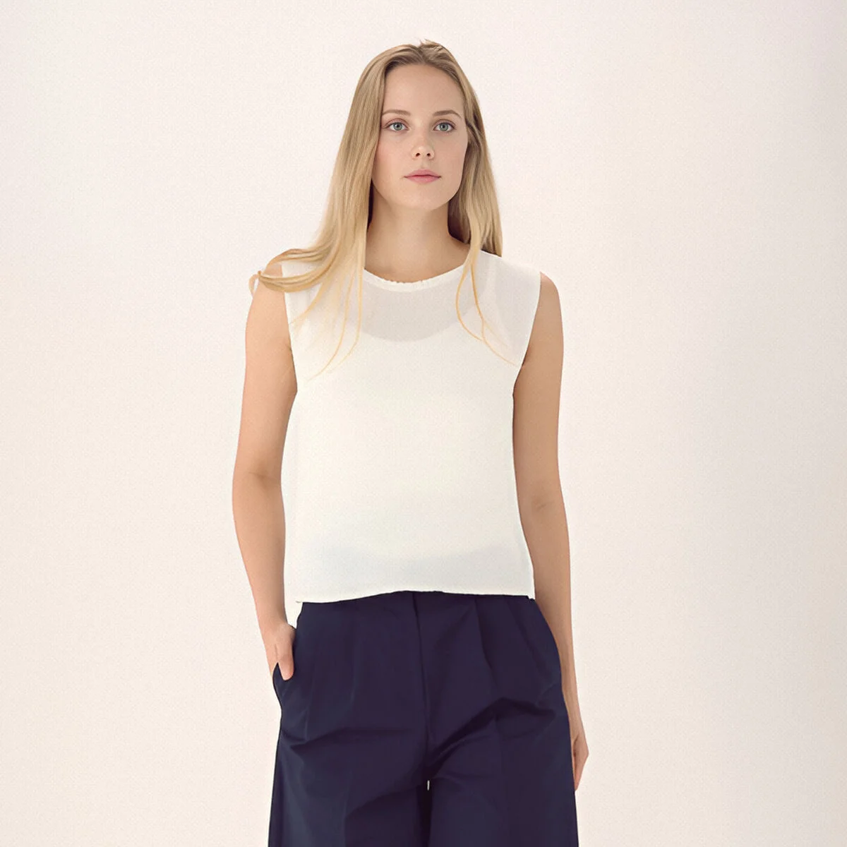 Natural Flow Linen Knit _Oatmeal