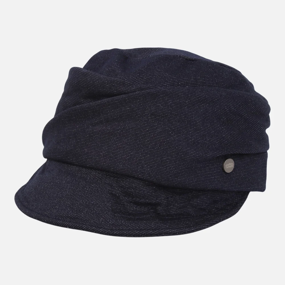 Wire Wrinkle Poly Navy Marine Cap Marine Cap