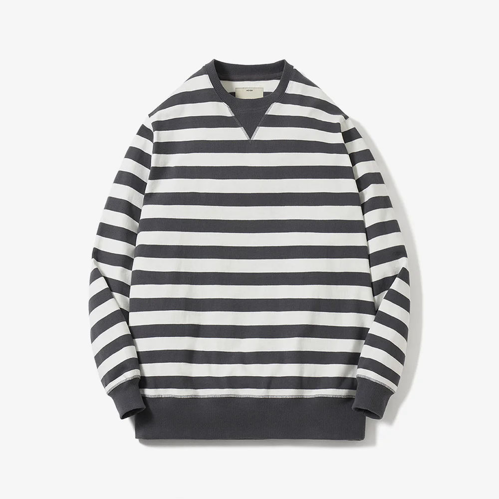 Naval Crewneck T-shirt (Charcoal)