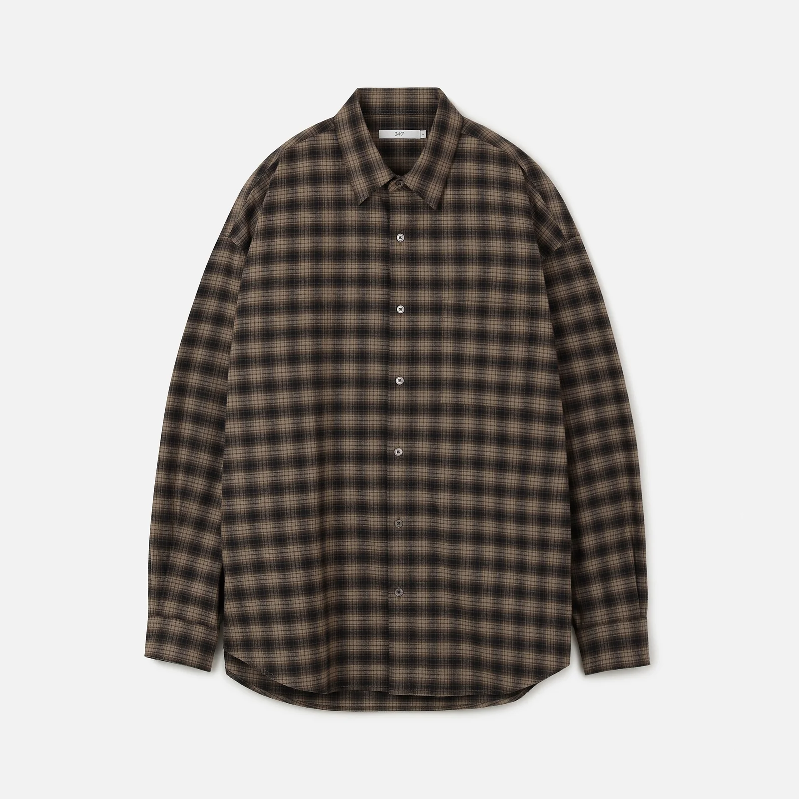SOMELOS CHECK FLANNEL SHIRTS (PORTUGAL) BROWN (247)