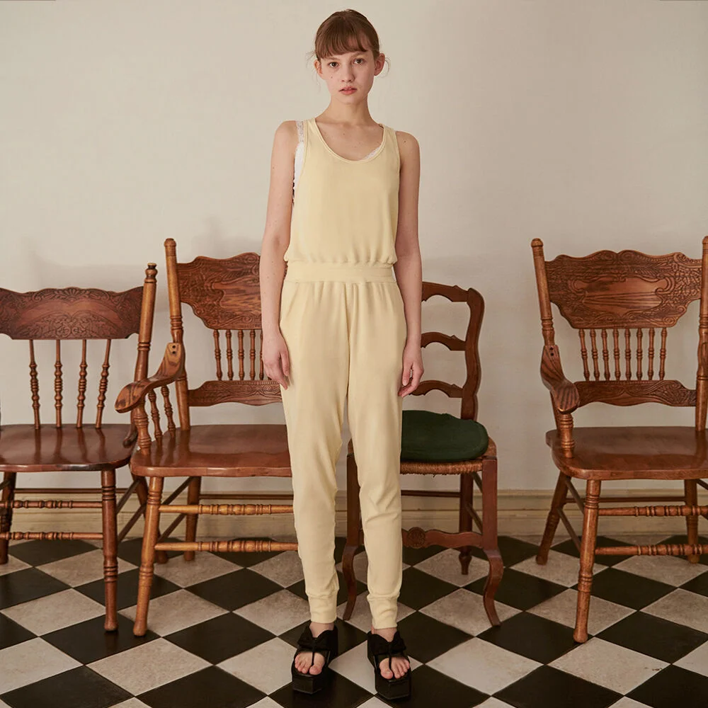 Cotton Soft Jumpsuit (Butter)