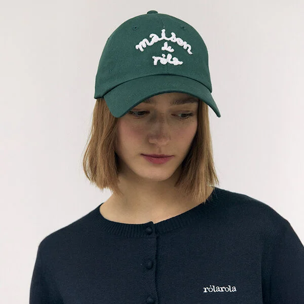 MAISON DE ROLA BALL CAP DEEP GREEN